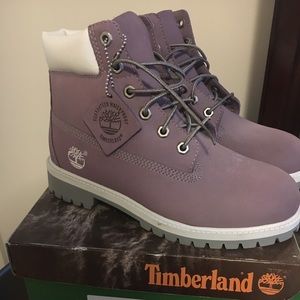 Purple Timberland Boots